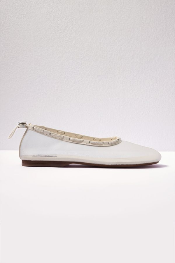 Gill Mesh Leather Ballet Flats - Image 4