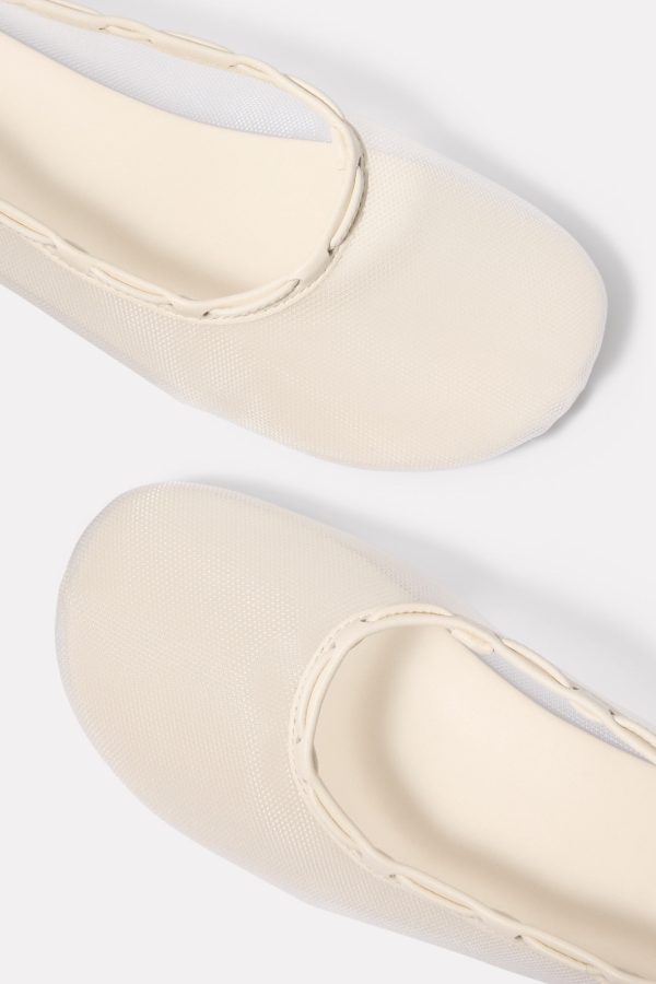 Gill Mesh Leather Ballet Flats - Image 3