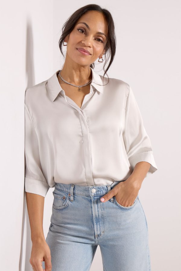 Aly Satin Shirt - Image 5