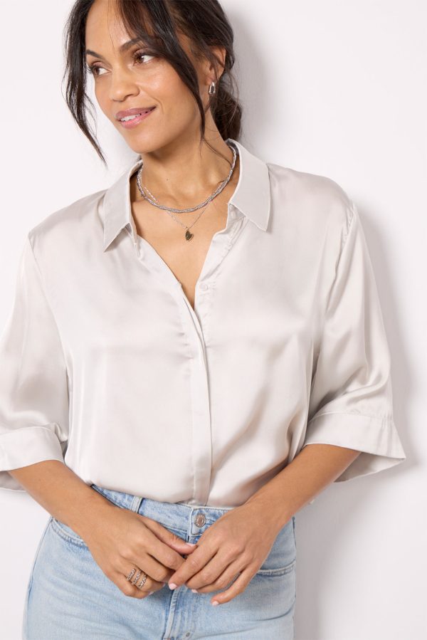 Aly Satin Shirt - Image 3