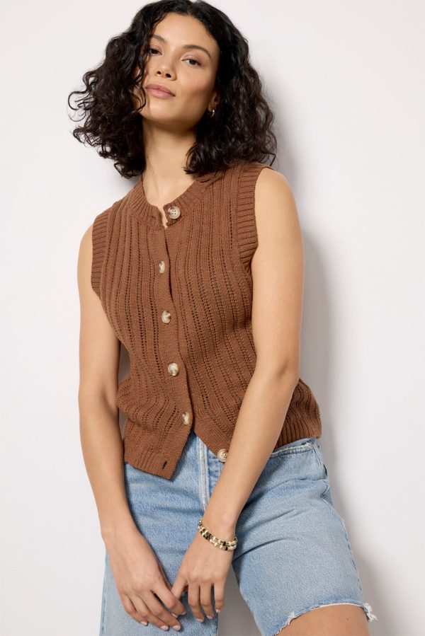Pointelle Shell Vest - Image 6