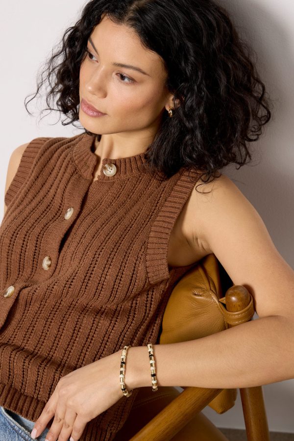 Pointelle Shell Vest - Image 3