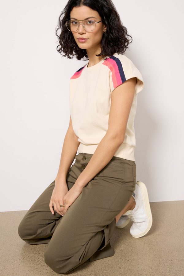 Mira Stripe Sweatshirt Tank - Image 2