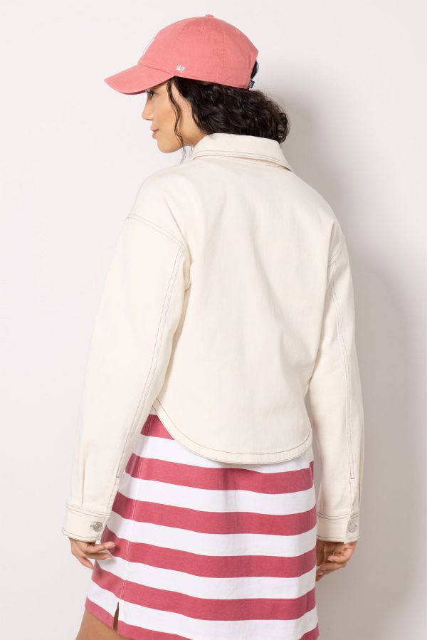 All Day Cropped Twill Jacket - Image 4