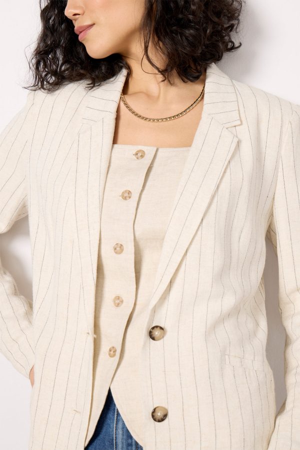 Livingston Pinstripe Blazer - Image 3