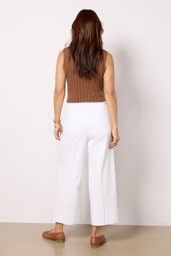 Stretch Twill Cropped Wide Leg - Image 4