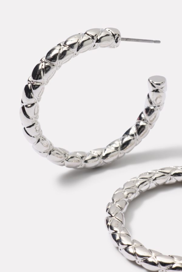 Tamra Textured Hoop - Image 2