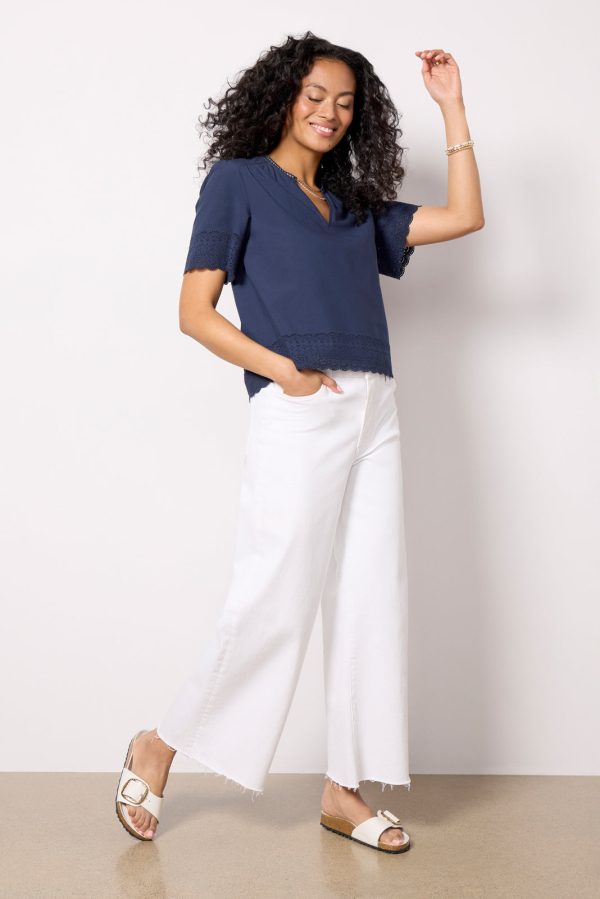 Blair Cutwork Trim Top - Image 6