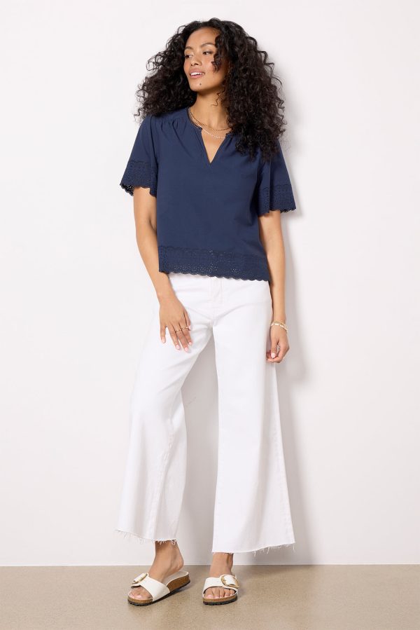 Blair Cutwork Trim Top - Image 3