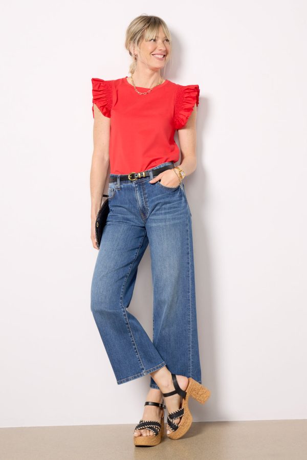 Maia Flutter Sleeve Top - Image 2