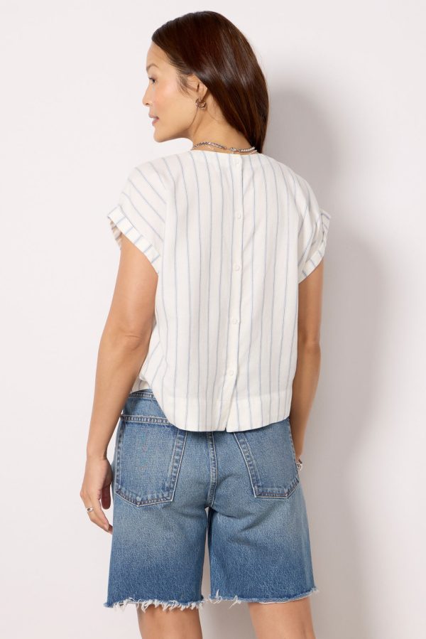Button Back Stripe Top - Image 4