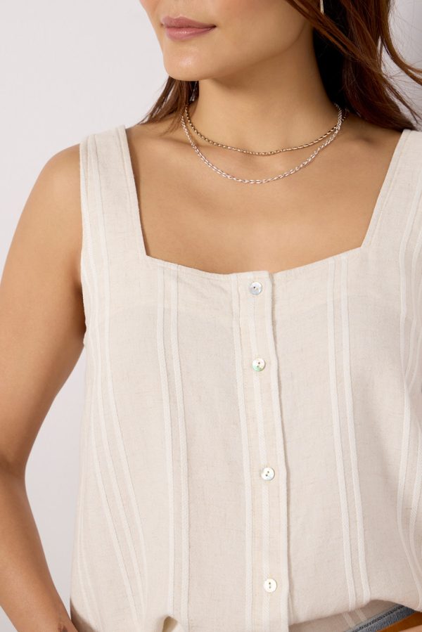 Stripe Square Neck Tank - Image 3