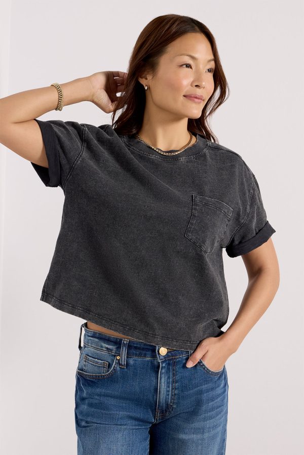 Elsy Slub Pocket Tee - Image 3