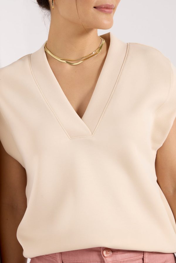 Eva Sleek V Neck Top - Image 3