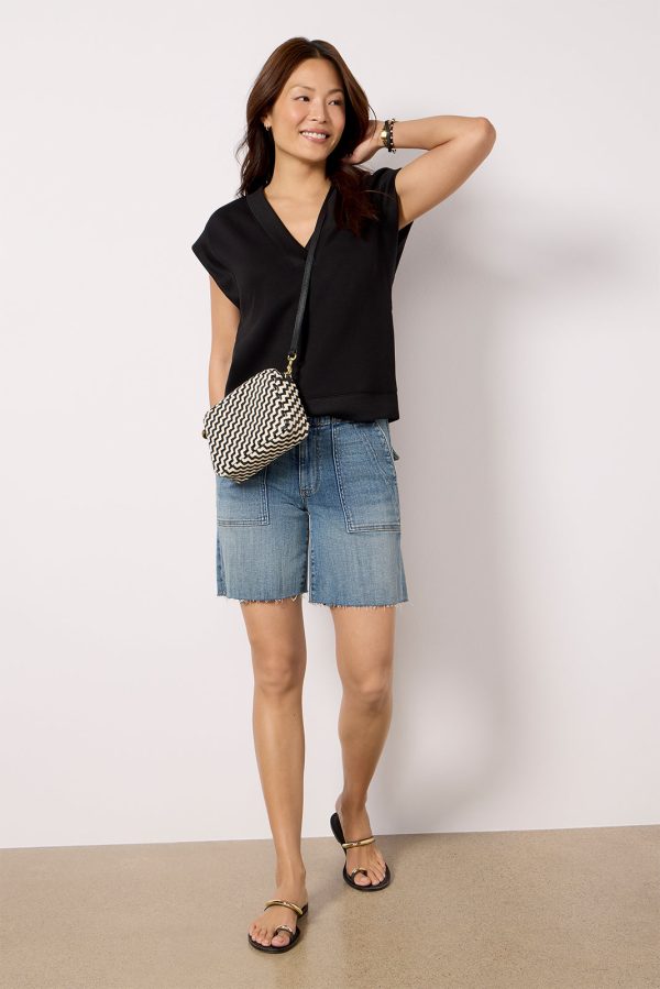 Eva Sleek V Neck Top - Image 2