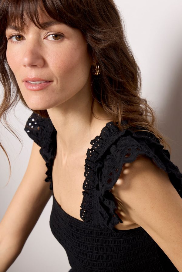 Talia Smocked Flutter Tank - Image 5
