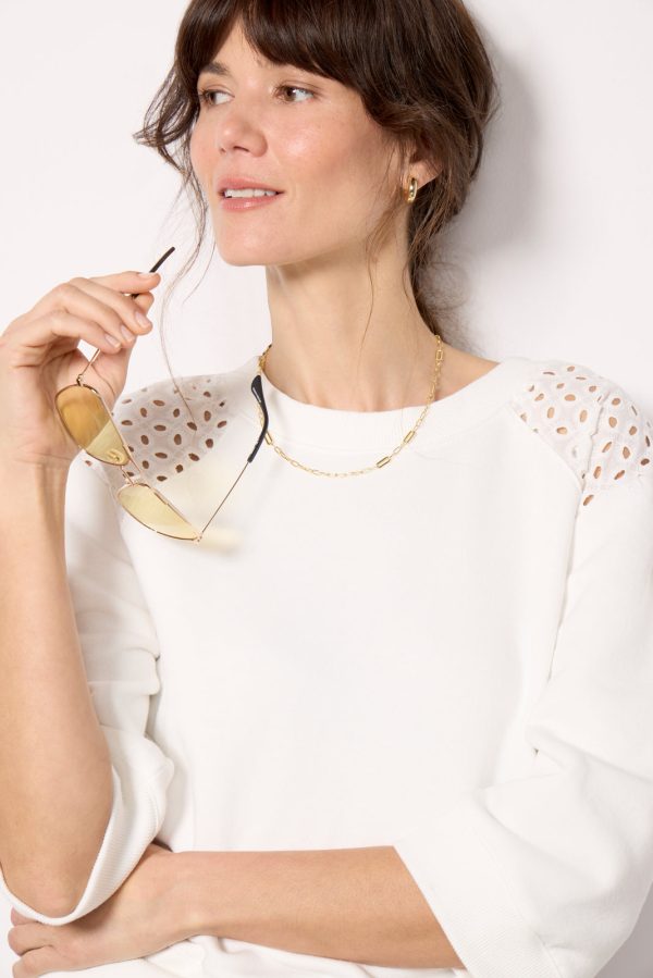 Joanne Crochet Trim Sweatshirt - Image 5