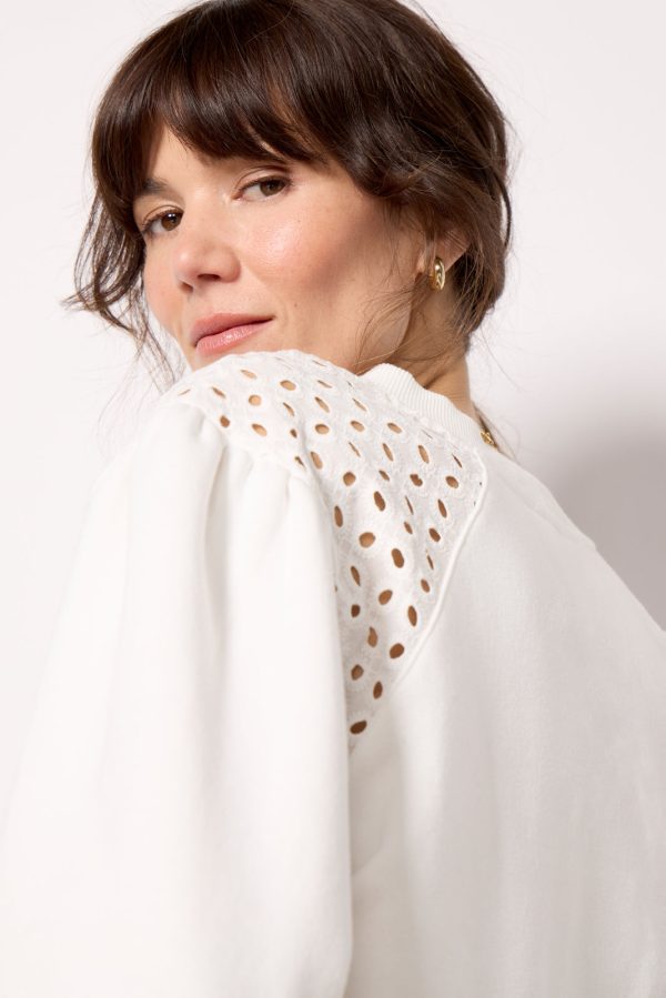 Joanne Crochet Trim Sweatshirt - Image 2