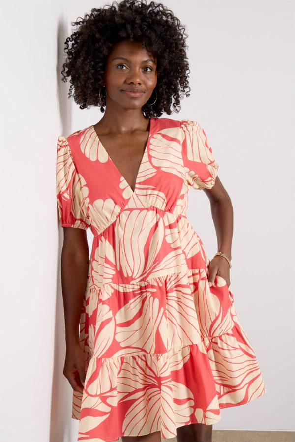 SS V Neck Mini Dress - Image 5