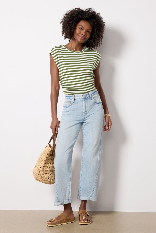Joni Stripe Crew Neck Top - Image 2