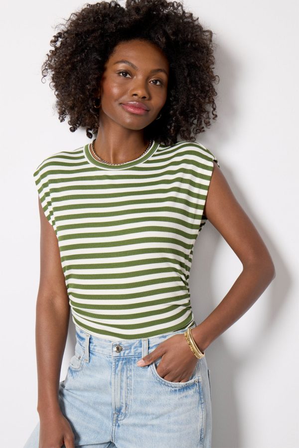 Joni Stripe Crew Neck Top - Image 3