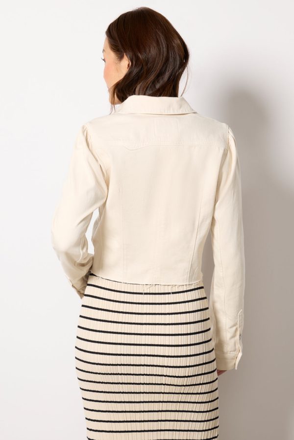 Cropped Pacey Denim Jacket - Image 4