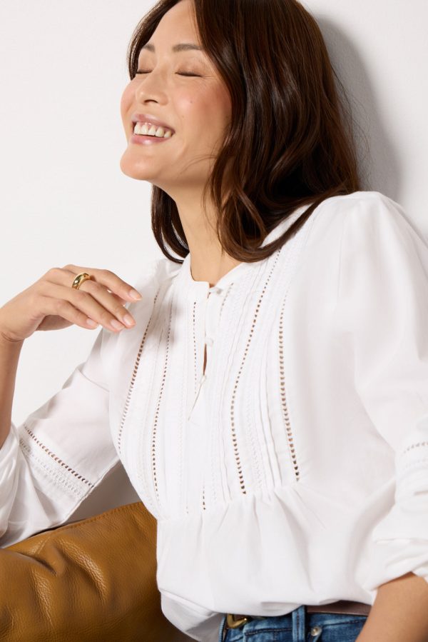 Jacqueline Lace Inset Blouse - Image 2