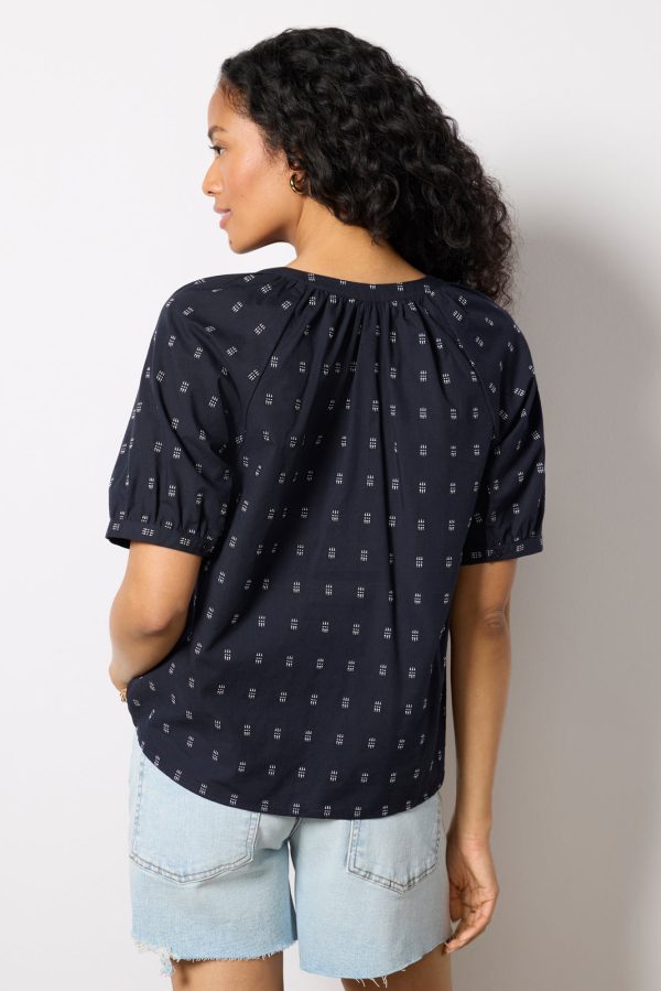 Fallon Split Neck Dobby Shirt - Image 4