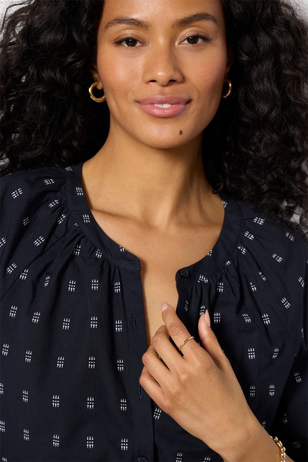 Fallon Split Neck Dobby Shirt - Image 2
