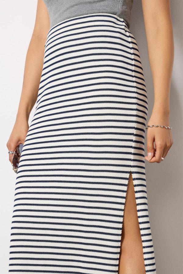 Anna Stripe Midi Skirt - Image 2