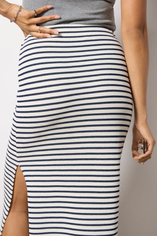 Anna Stripe Midi Skirt - Image 3