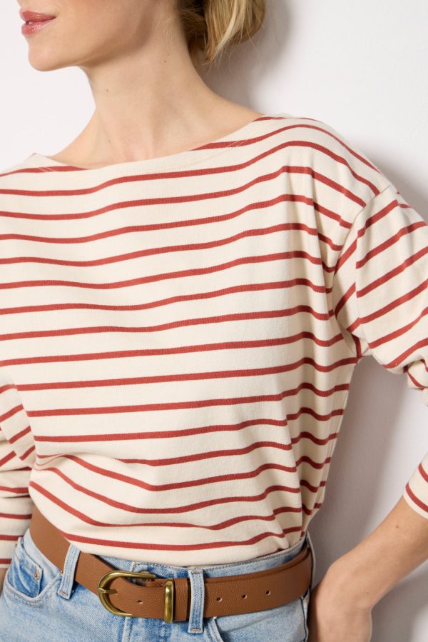 Sport Jersey Boatneck Top - Image 3