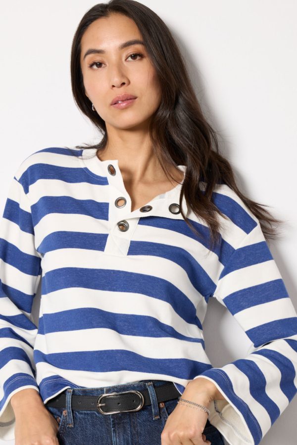 Bailey Stripe Grommet Sweatshirt - Image 6