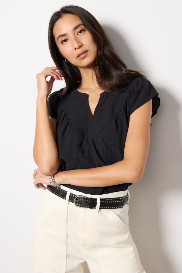 Eliana V Neck Flutter Top - Image 5
