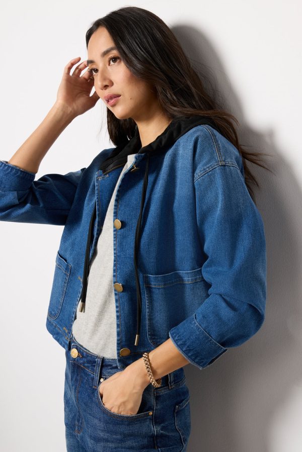 Lolo Hooded Denim Jacket - Image 6