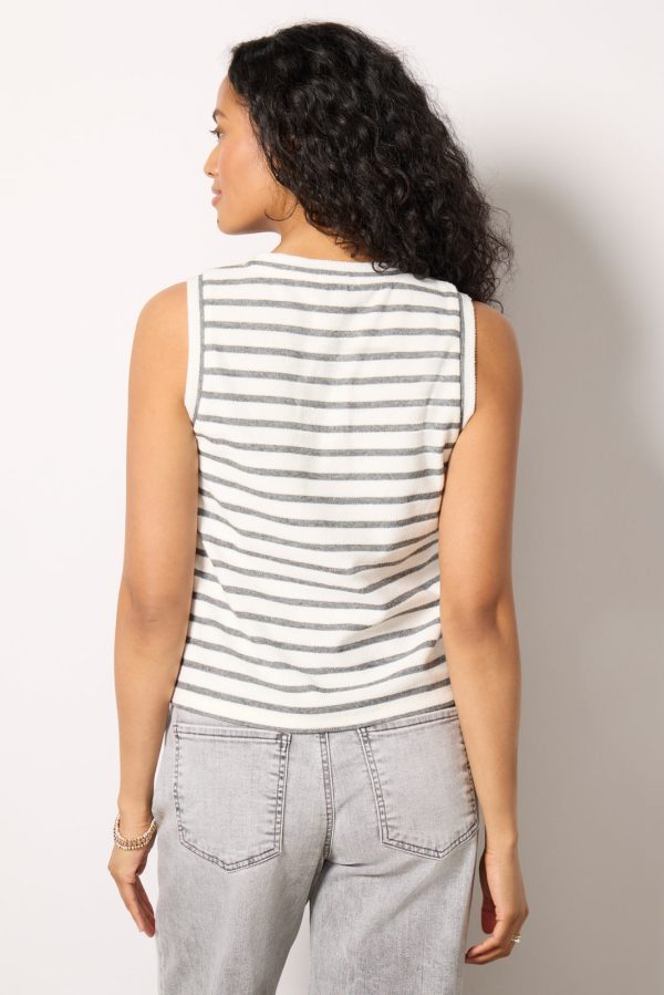 Dani Stripe Vest Top - Image 4