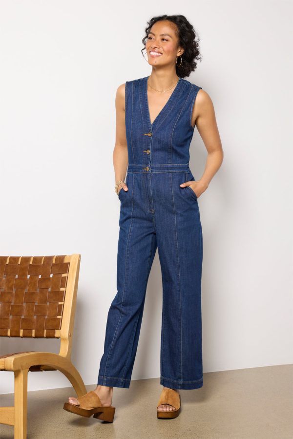 Denim Giselle Jumpsuit - Image 6