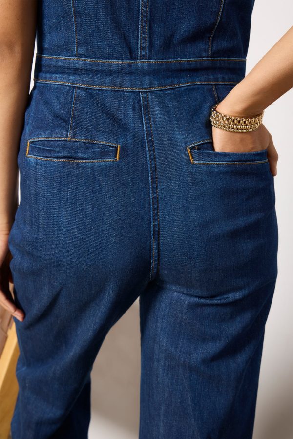 Denim Giselle Jumpsuit - Image 3