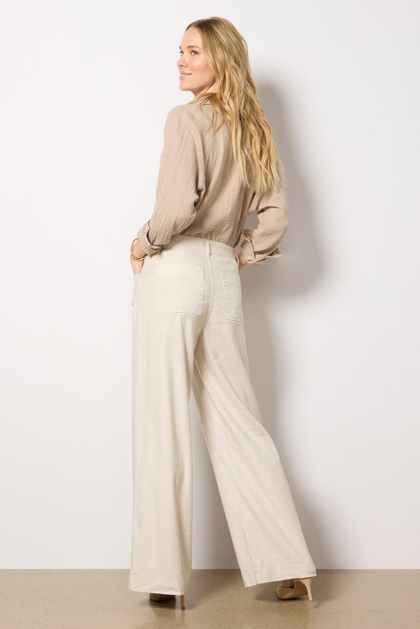 Joelle Stretch Linen Trouser - Image 4