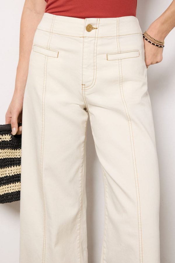 Meg Wide Leg with Contrast Stitch - Image 2