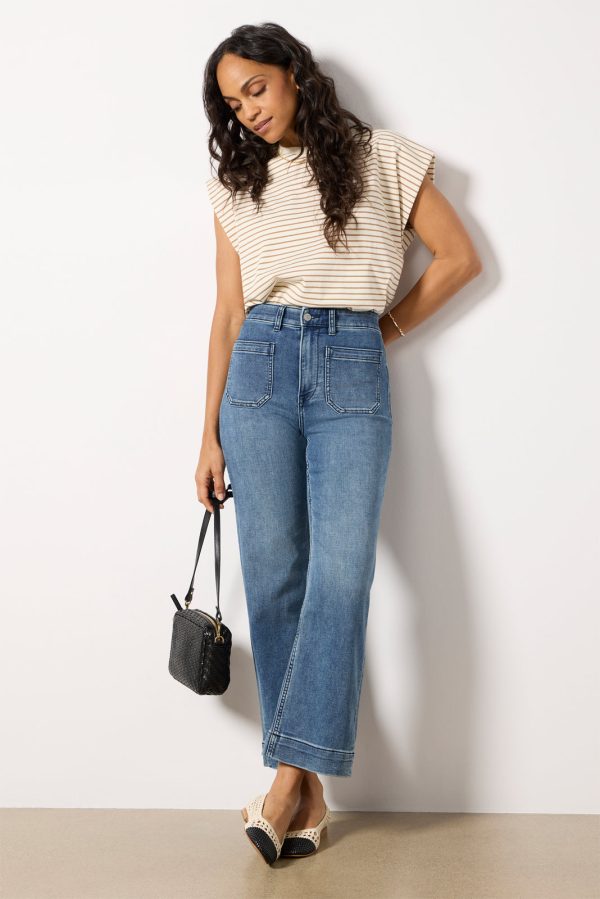 Stretch Terry Cropped Pant - Image 5