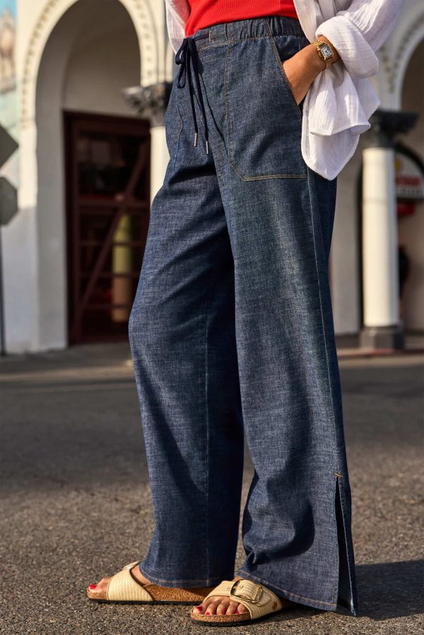 Julia Stretch Linen Lounge Pant - Image 2