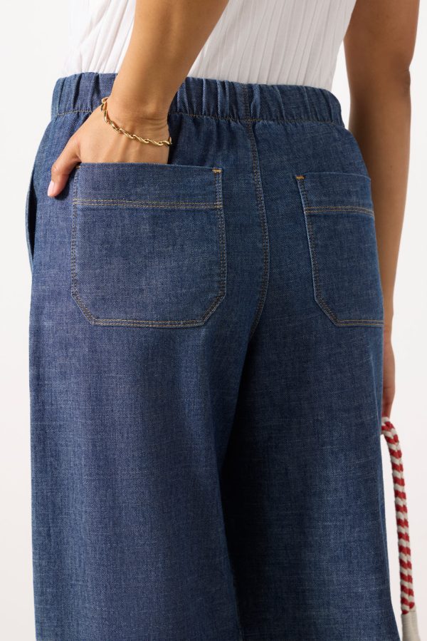 Julia Stretch Linen Lounge Pant - Image 6