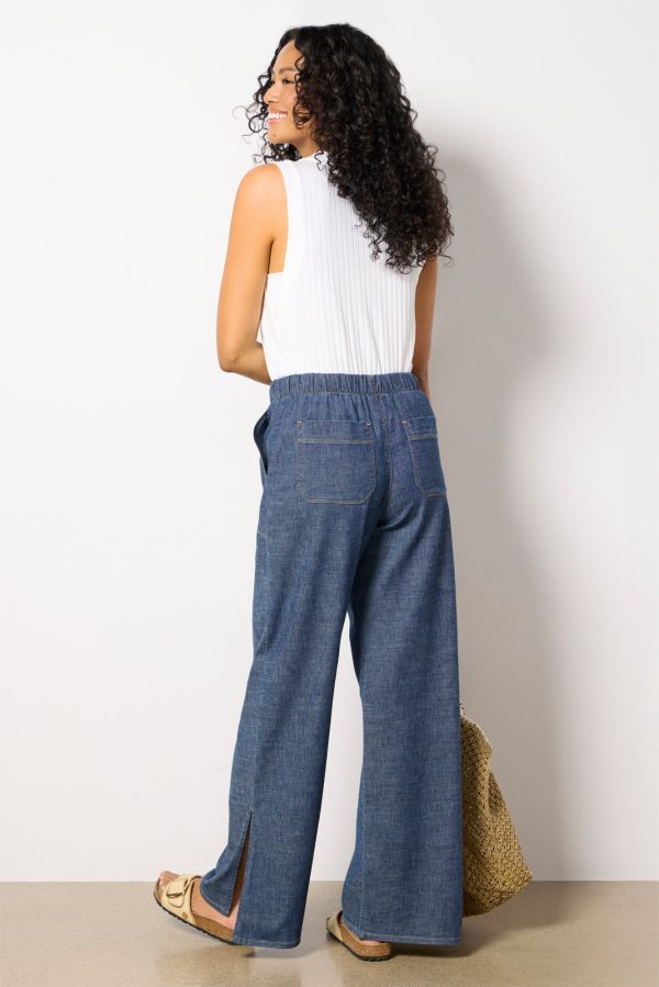 Julia Stretch Linen Lounge Pant - Image 5
