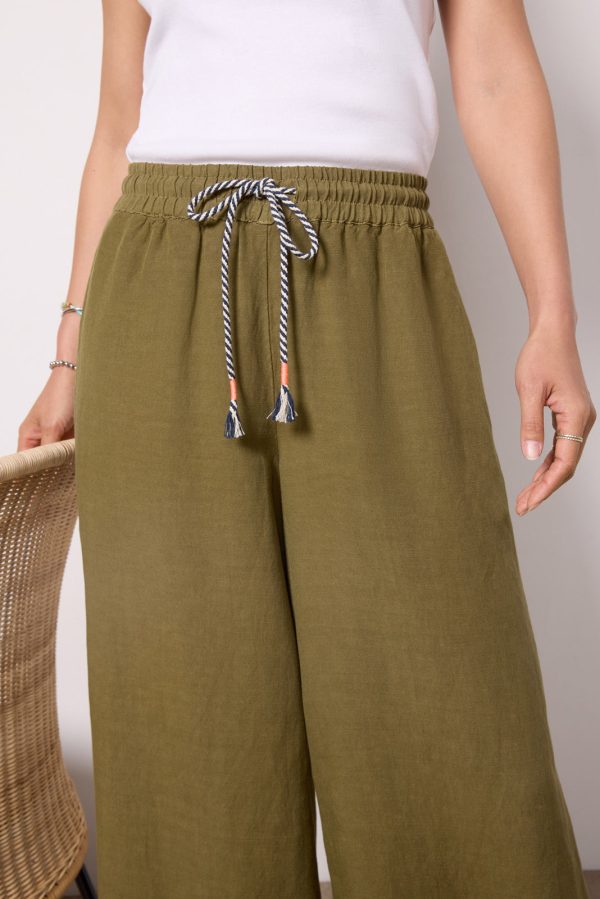 Wide Leg Linen Pant - Image 2