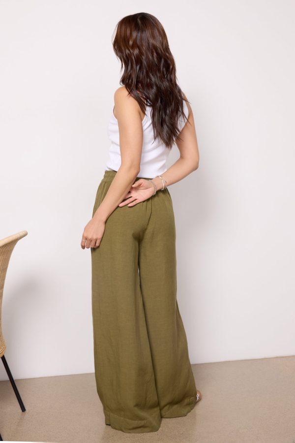 Wide Leg Linen Pant - Image 3