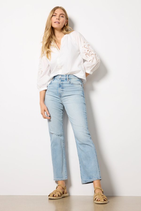 Ainsley Eyelet Sleeve Top - Image 2