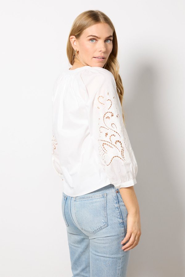 Ainsley Eyelet Sleeve Top - Image 4