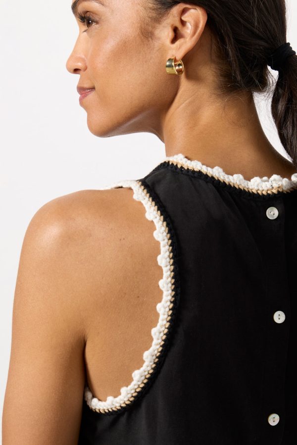 Trim Detail Button Back Tank - Image 3