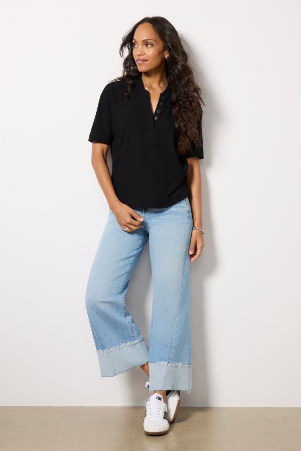 Kasey Mock Placket Tee - Image 2